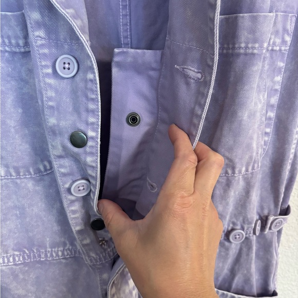 PISTOLA Parker Denim Romper in Purple Amethyst NWOT - Picture 9 of 11
